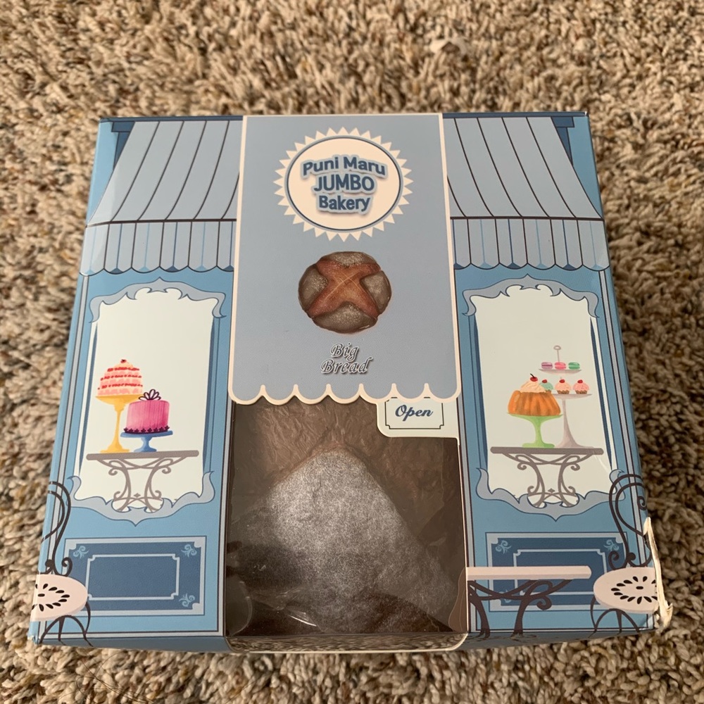 Puni Maru Jumbo Squishy-chocolate crossbun- *rare*